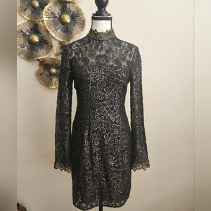 Rachel Zoe Metallic Hunter Dress